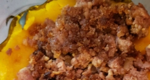 Acorn Squash with Sweet Spicy Sausage