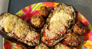 Mama Chiarello's Stuffed Eggplant