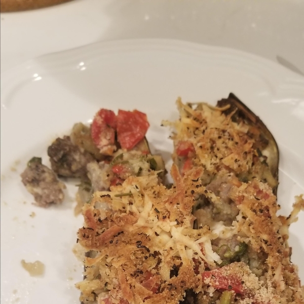 Mama Chiarello's Stuffed Eggplant