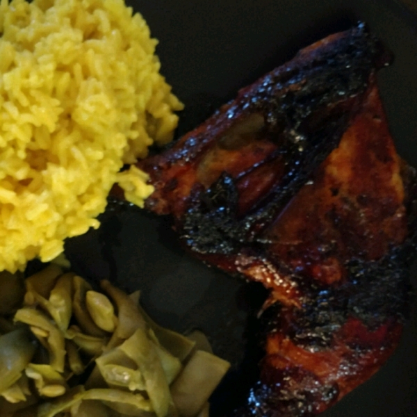 Honey Drizzled Curry Mustard Chicken