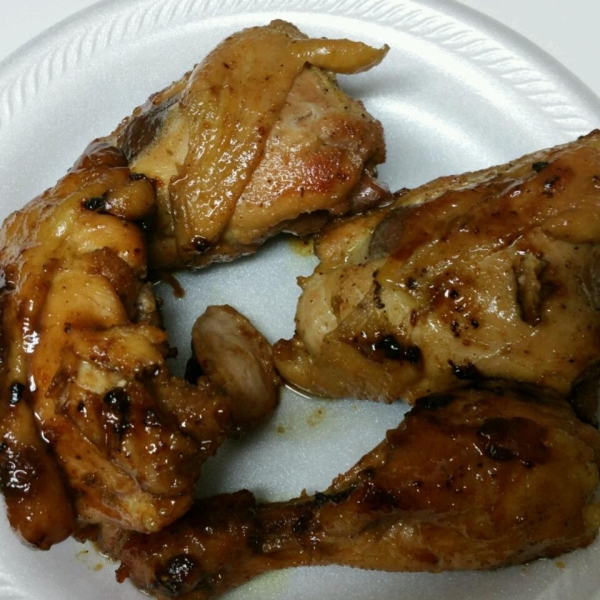 Honey Drizzled Curry Mustard Chicken