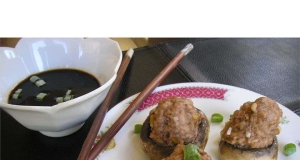 Chinese Style Stuffed Mushrooms