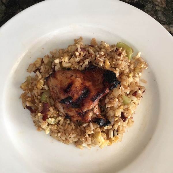 Grilled Chicken with Wilted Slaw