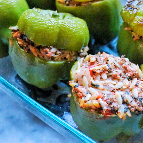 Tina's Greek Stuffed Peppers