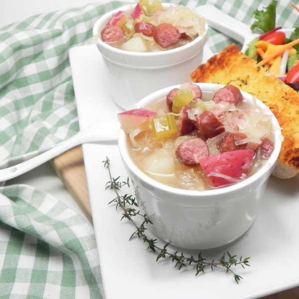 Instant Pot Sauerkraut Soup with Sausage