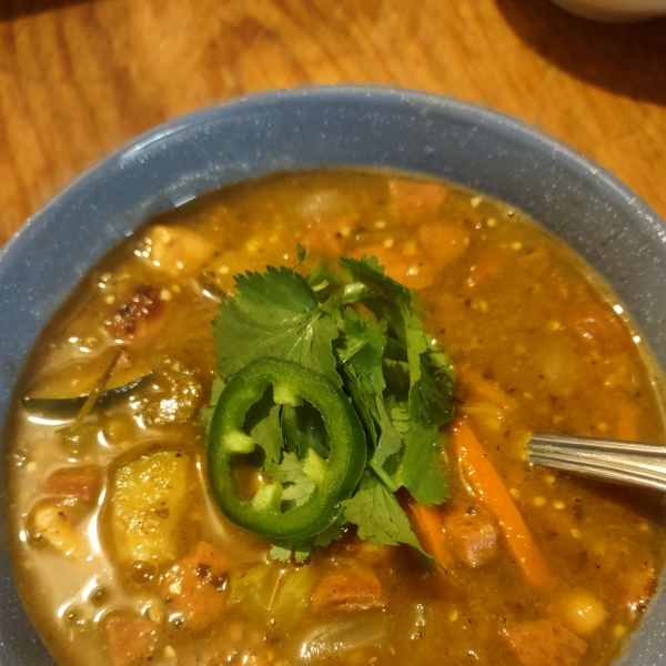 White Bean and Tomatillo Soup