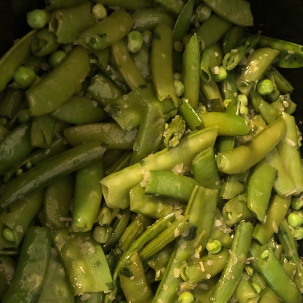 Spring Pea Medley with Edible Bowl