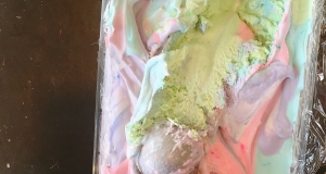 No-Churn Rainbow Mermaid Ice Cream
