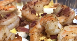 Shrimp and Bacon Deviled Eggs