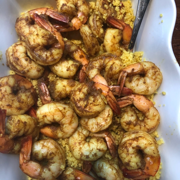 Spiced Couscous with Shrimp and Chermoula