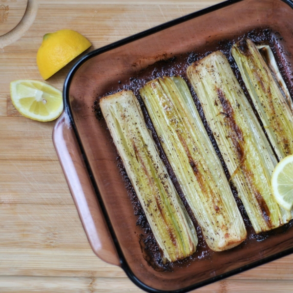 Roasted Leeks with Lemon Butter