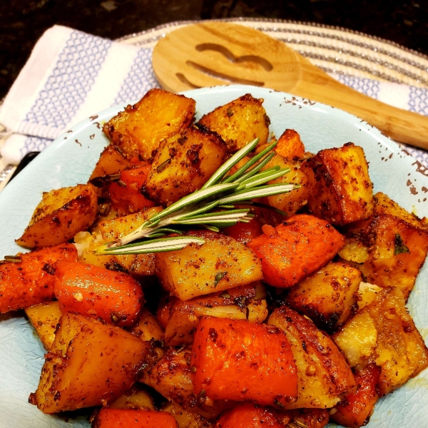 Roasted Potatoes and Carrots