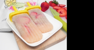 Strawberry-Banana Daiquiri Ice Pops