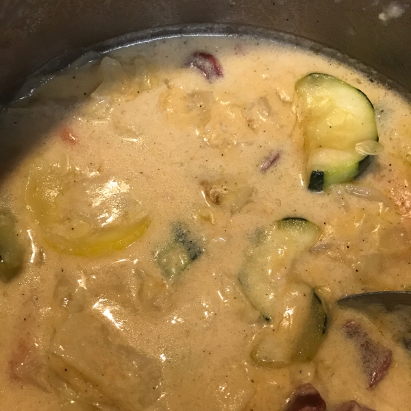 Cheesy Sausage and Vegetable Soup