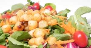 Sauteed Scallops with Watercress and Corn Salad