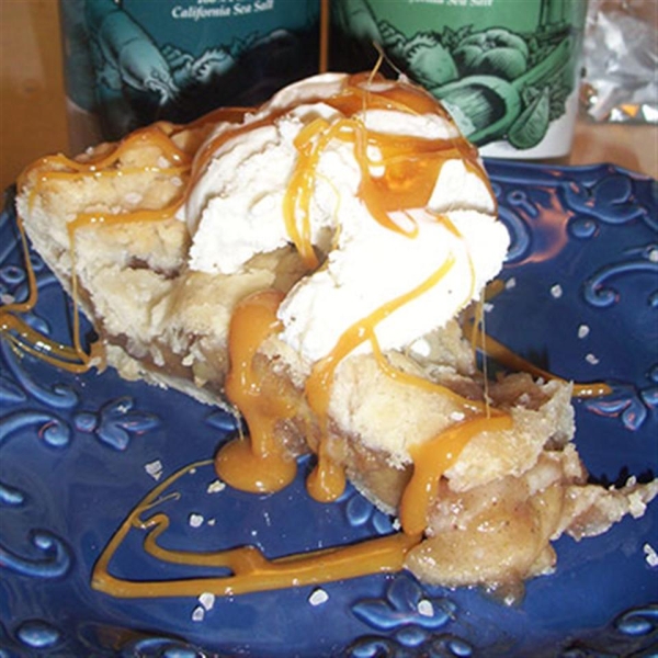 Salted Caramel Apple Pie a la Mode
