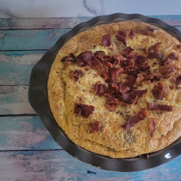 Potato and Bacon Crustless Quiche
