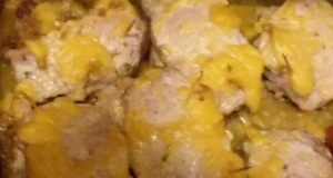 Baked Stuffed Pork Chops
