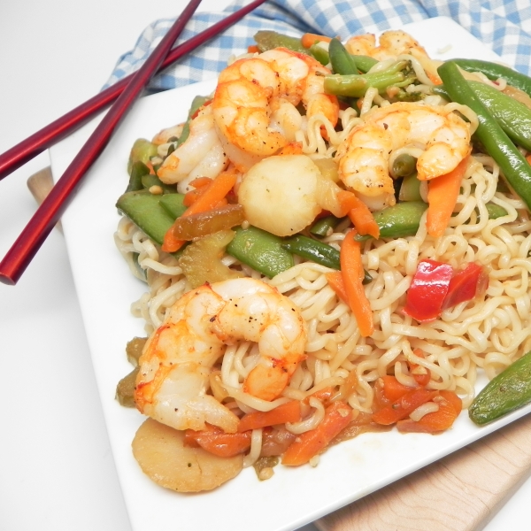 Easy Shrimp Lo Mein
