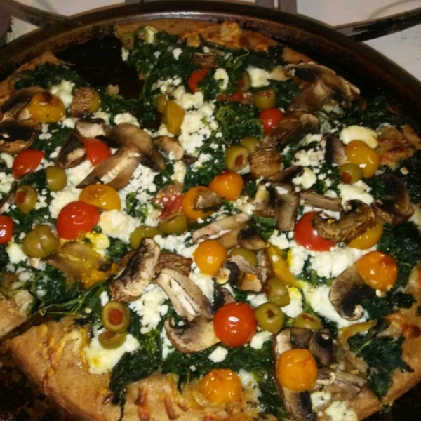 Individual Greek Pita Pizzas