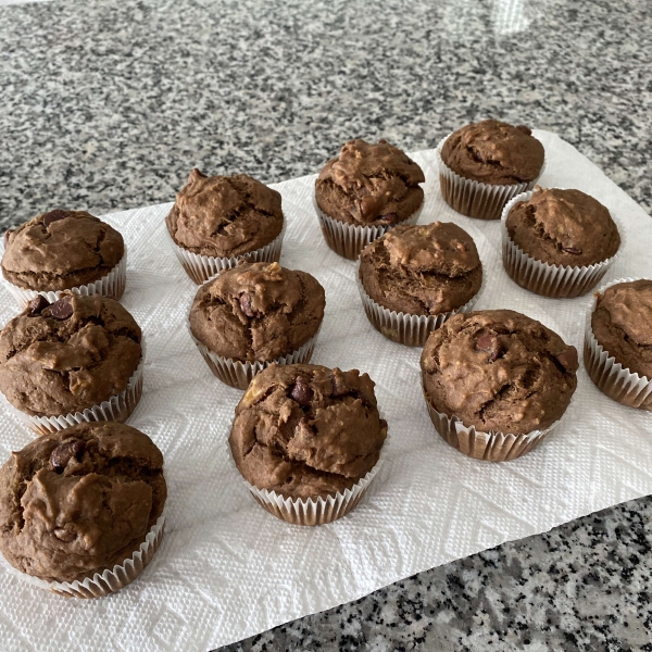 Chocolate Chip Banana Muffins