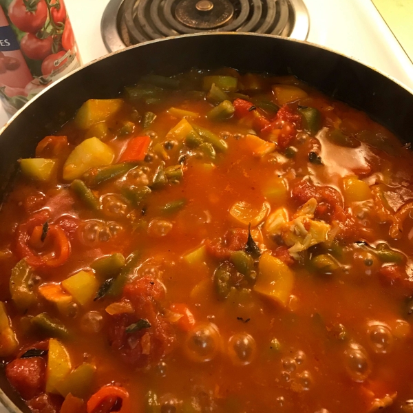 Easy Chicken Cacciatore