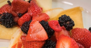 Baileys Berries & Creme Anglaise Crepes