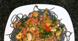 Naked Shrimp Pasta