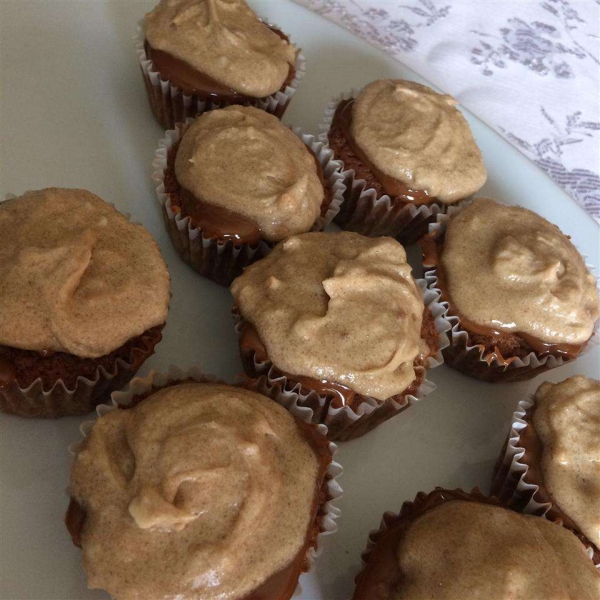 Caramel Banana Poke Muffins