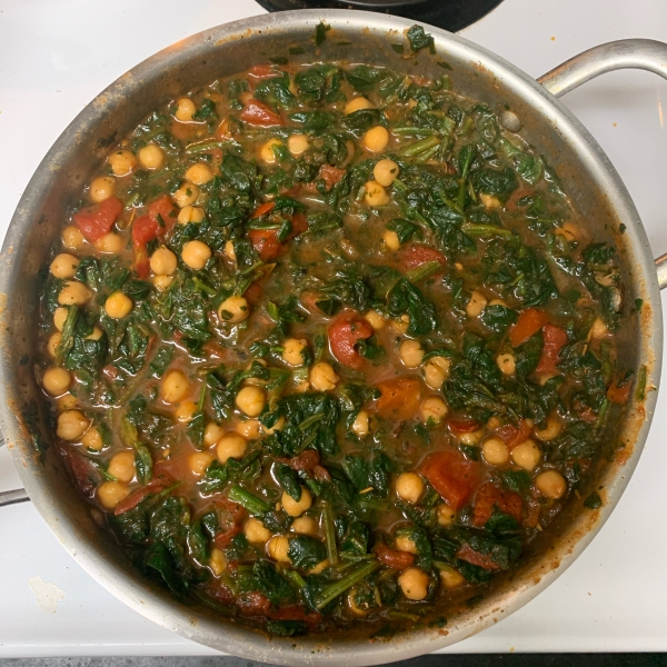 Sandy's Chickpea and Spinach Stew