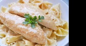 Chicken Tenders with Creamy Lemon-Garlic Sauce
