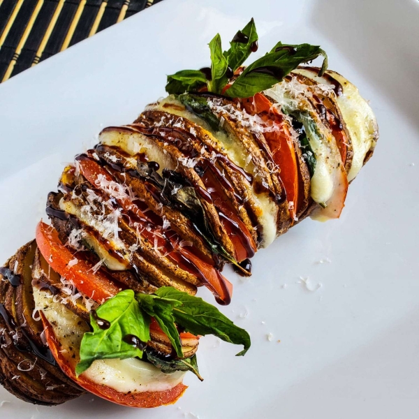 Caprese Hasselback Potatoes