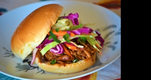 Barbecued Pulled Pork with Sweet & Sour Slaw