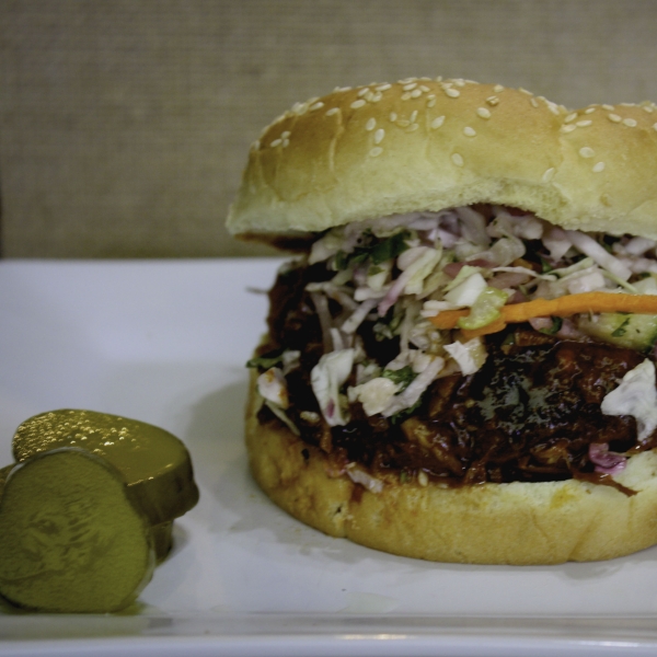 Barbecued Pulled Pork with Sweet & Sour Slaw