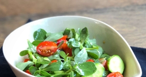 Purslane, Cherry Tomato, and Cucumber Salad