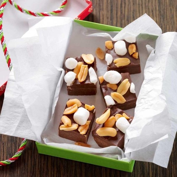 Rocky Road Fudge Bites