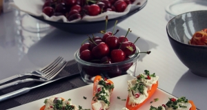 Baby Bell Peppers with Chicken Salad