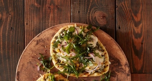Grilled Flatbread Pizzas with Avocado Pesto