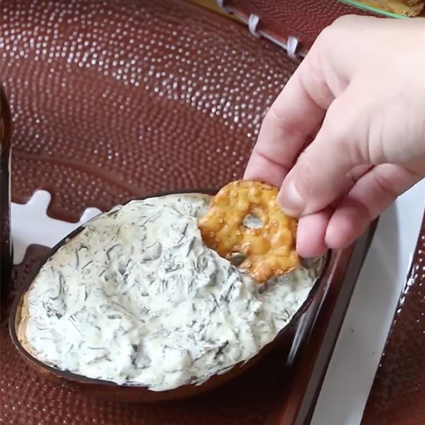 Snack Factory® Pretzel Crisps® with Creamy Spinach Dip