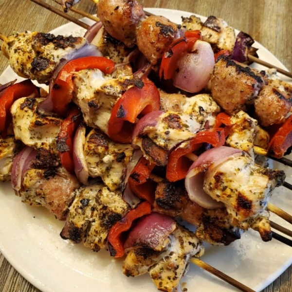 Chorizo and Chicken Skewers