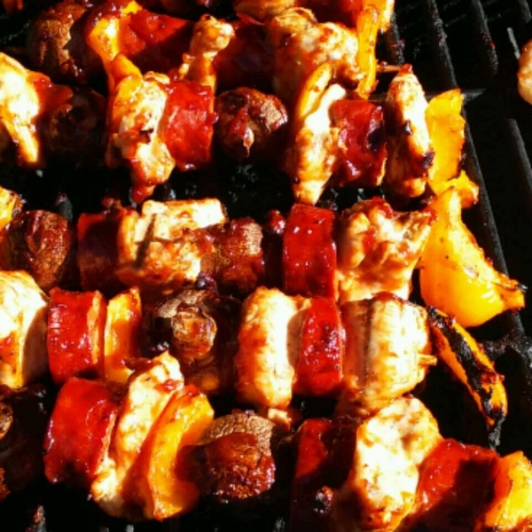 Chorizo and Chicken Skewers