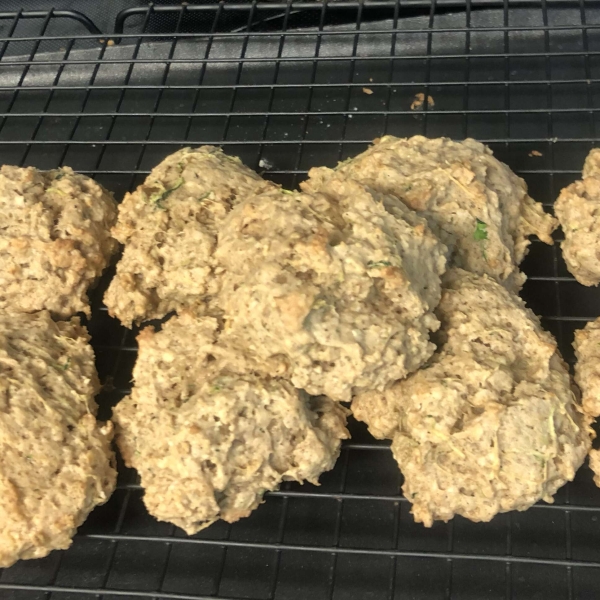 Peanut Butter Oatmeal Zucchini Cookies