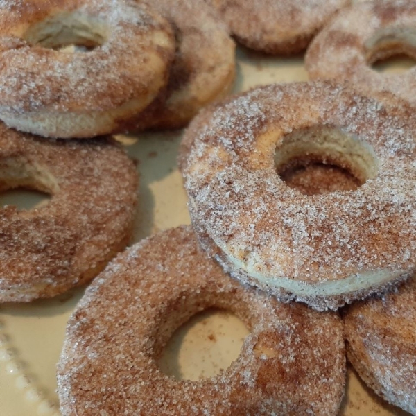 Air-Fried Cinnamon and Sugar Doughnuts