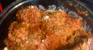 Mama's Best Ever Spaghetti and Mozzarella Meatballs