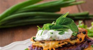 Rainbow Potato Pancakes