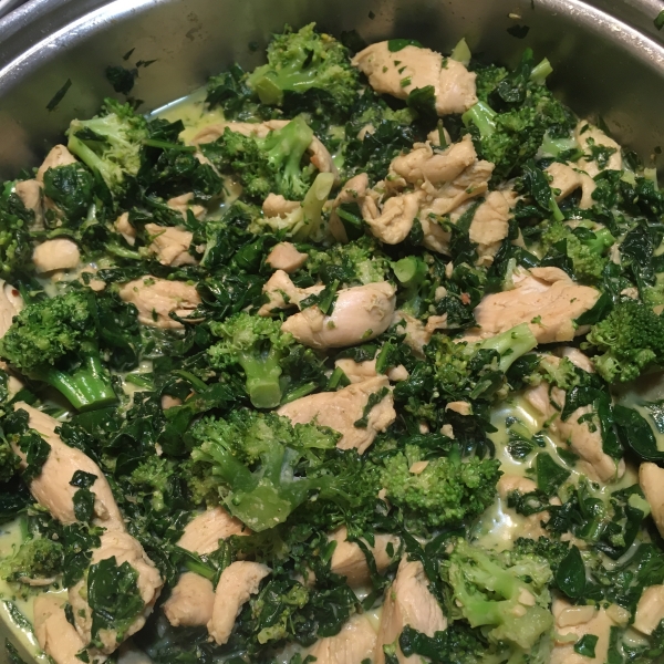 Curry-Style Chicken and Spinach