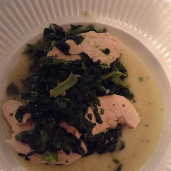 Curry-Style Chicken and Spinach
