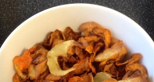 Root Veggie Crisps with Greek Yogurt Dip