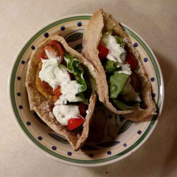 Falafels with Yogurt-Dill Sauce