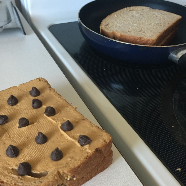 Peanut Butter Cup Grilled Sandwich